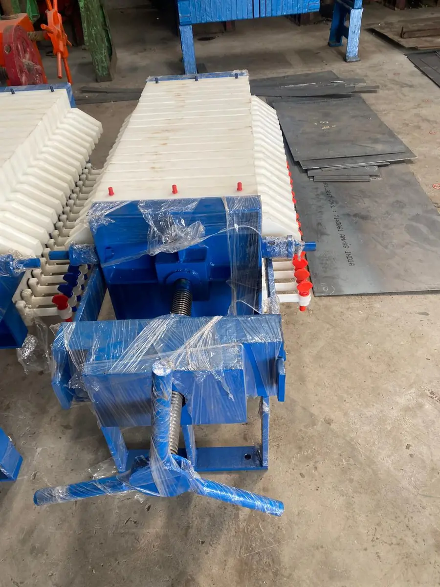 PP filter press plate stack ready for dispatch